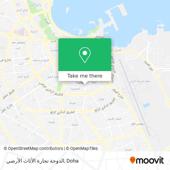 الدوحة تجارة الأثاث الأرضي map