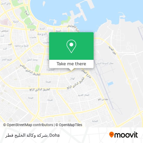 شركة وكالة الخليج قطر map
