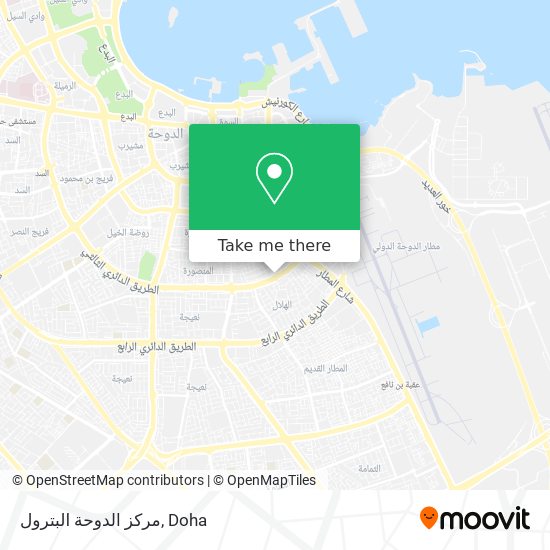 مركز الدوحة البترول map