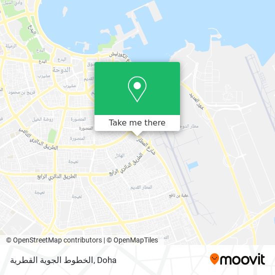 الخطوط الجوية القطرية map