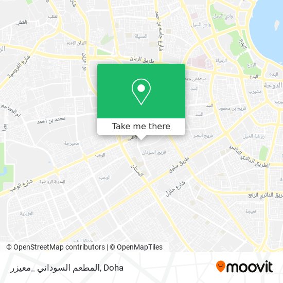 المطعم السوداني _معيزر map