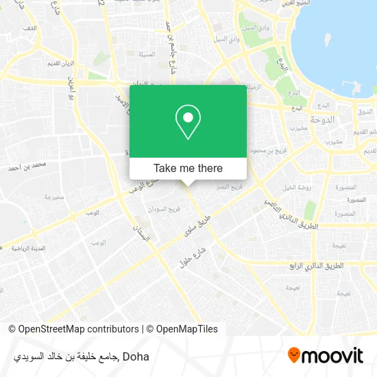 جامع خليفة بن خالد السويدي map
