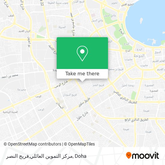 مركز التموين العائلي,فريج النصر map