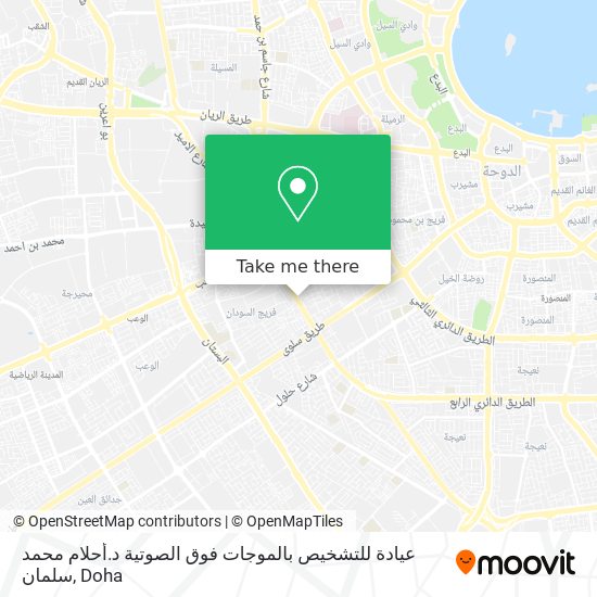 عيادة للتشخيص بالموجات فوق الصوتية د.أحلام محمد سلمان map