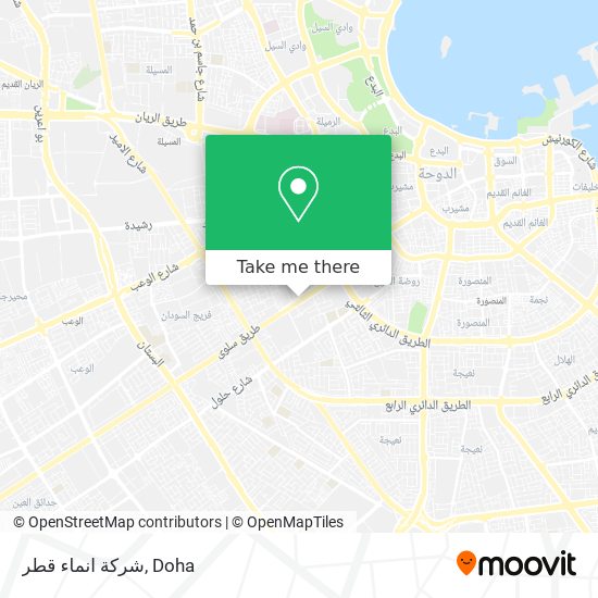 شركة انماء قطر map