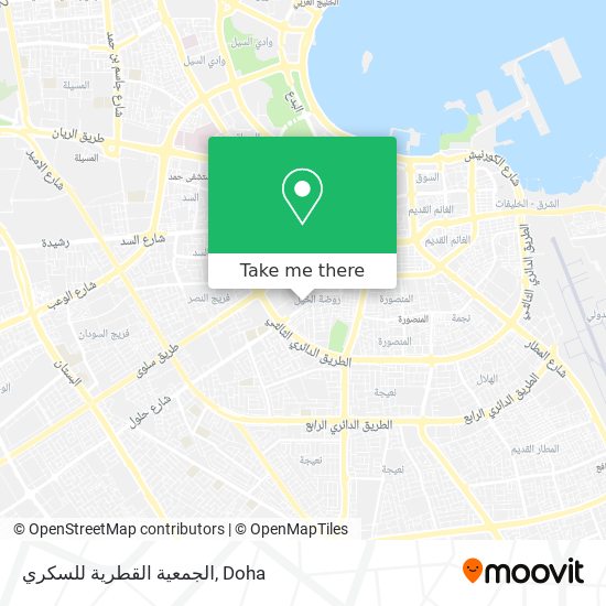 الجمعية القطرية للسكري map