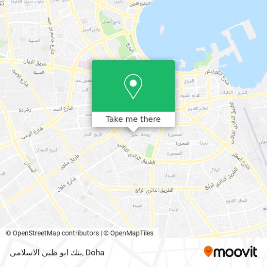 بنك ابو ظبي الاسلامي map