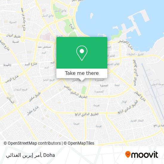 أمر إيرين الغذائي map