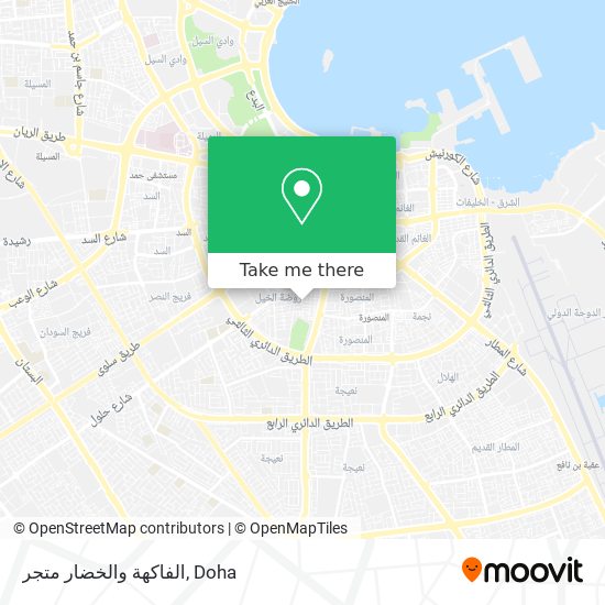 الفاكهة والخضار متجر map