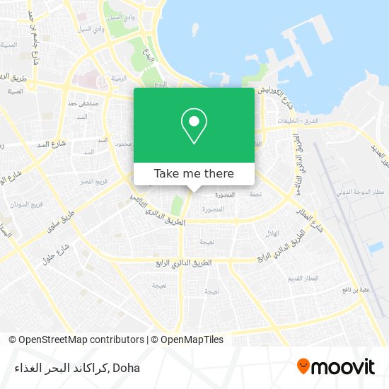 كراكاند البحر الغذاء map