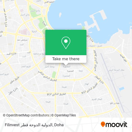 Filinvest الدولية الدوحة قطر map