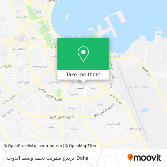 بريدج ستريت نجمة وسط الدوحة map
