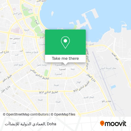 العمادي الدولية للإنشاأت map