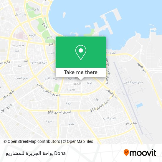 واحة الجزيرة للمشاريع map