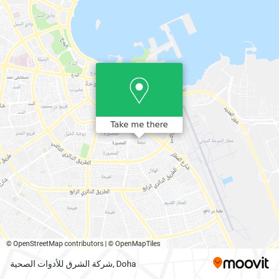 شركة الشرق للأدوات الصحية map