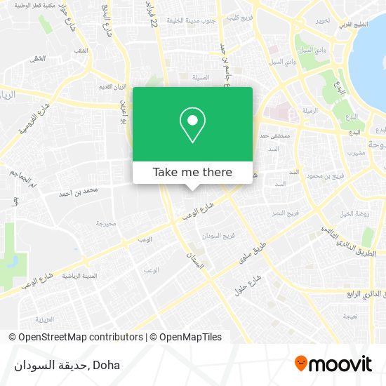 حديقة السودان map