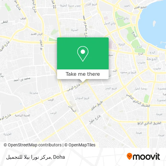 مركز نورا بيلا للتجميل map