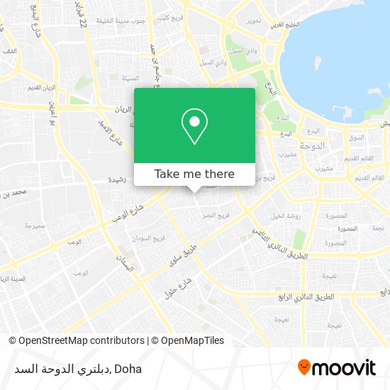 دبلتري الدوحة السد map