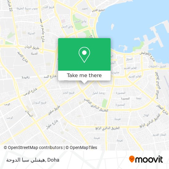 هيفنلي سبا الدوحة map