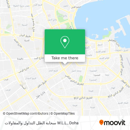 سحابة الظل التداول والمقاولات W.L.L. map