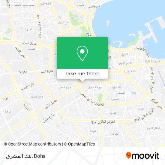 بنك المشرق map