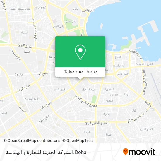 الشركة الحديثة للتجارة و الهندسة map