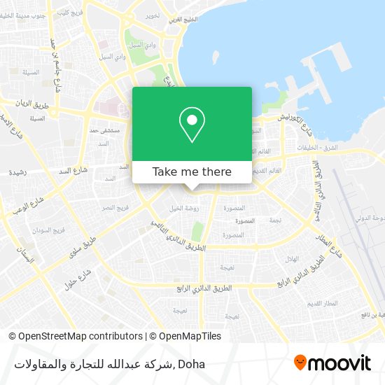 شركة عبدالله للتجارة والمقاولات map