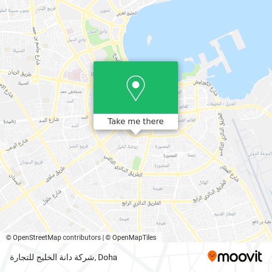 شركة دانة الخليج للتجارة map