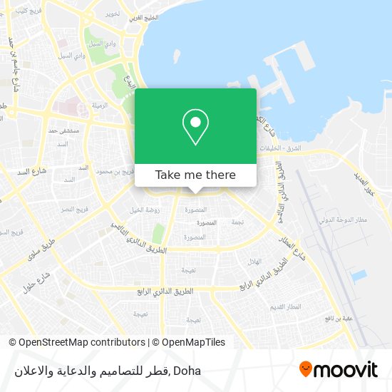 قطر للتصاميم والدعاية والاعلان map