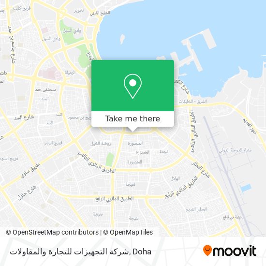 شركة التجهيزات للتجارة والمقاولات map