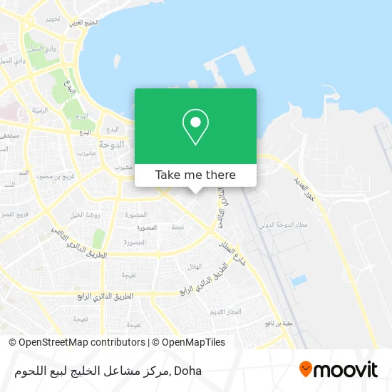 مركز مشاعل الخليج لبيع اللحوم map