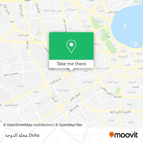 مجلة الدوحة map
