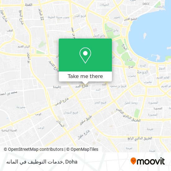 خدمات التوظيف في المانه map