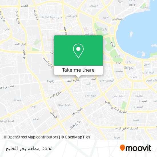 مطعم بحر الخليج map