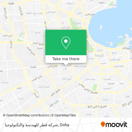 شركة قطر للهندسة والتكنولوجيا map