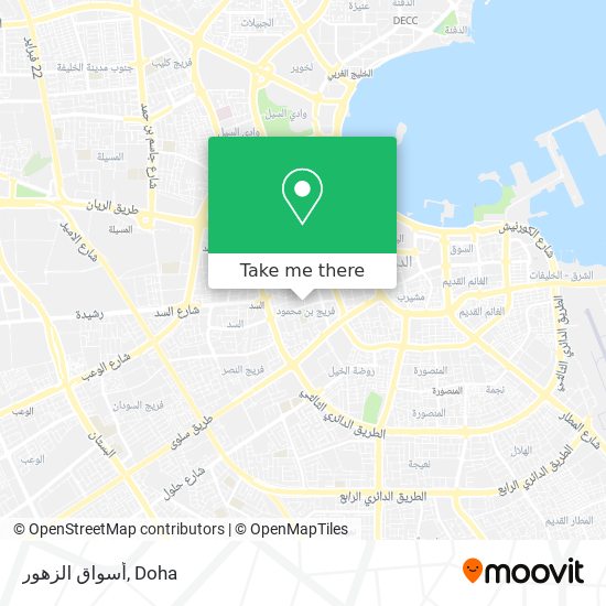 أسواق الزهور map