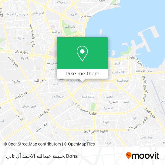 خليفة عبدالله الأحمد آل ثاني map
