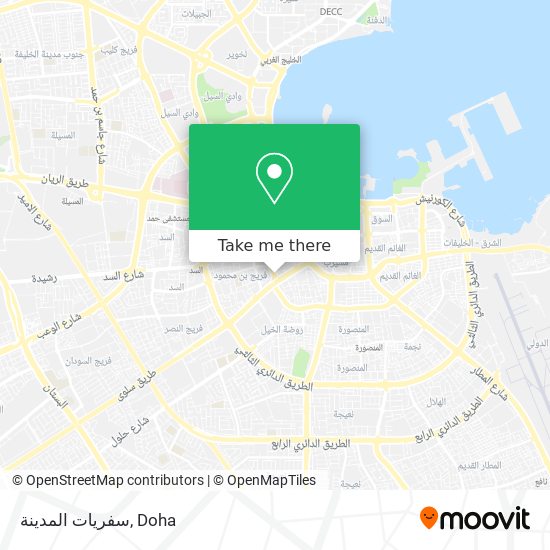 سفريات المدينة map