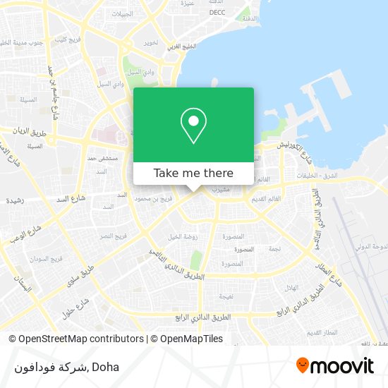 شركة فودافون map