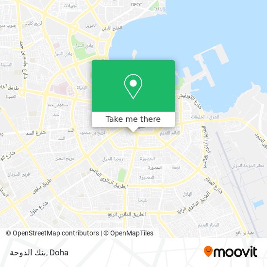 بنك الدوحة map