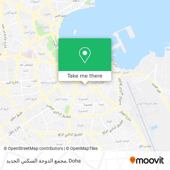 مجمع الدوحة السكني الجديد map