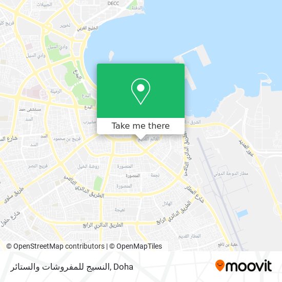 النسيج للمفروشات والستائر map