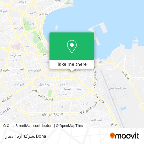 شركة ازياء دينار map