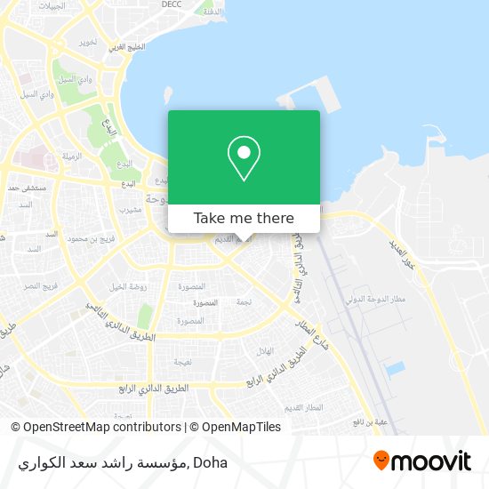 مؤسسة راشد سعد الكواري map