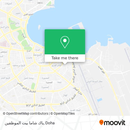 باك شاما بيت الموظفين map