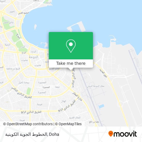 الخطوط الجوية الكويتية map