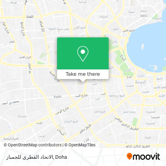 الاتحاد القطري للجمباز map