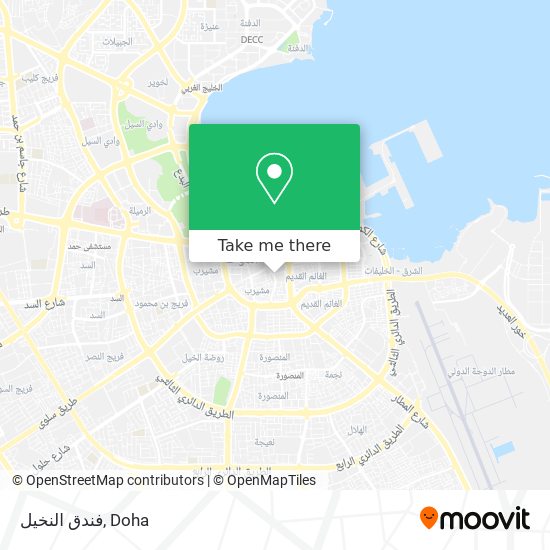 فندق النخيل map