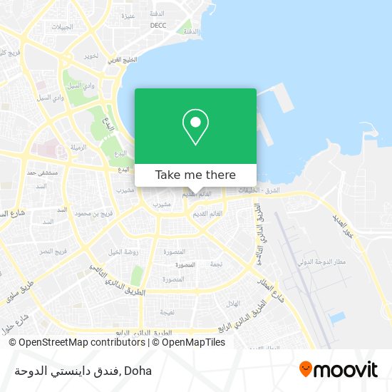 فندق داينستي الدوحة map