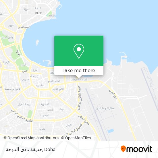 حديقة نادي الدوحة map